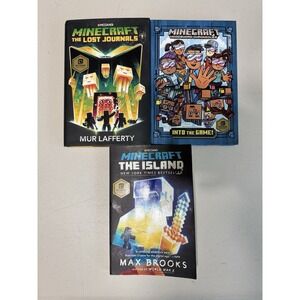 Minecraft Books Lot of 3 (2 Hardback & 1 Paperback)